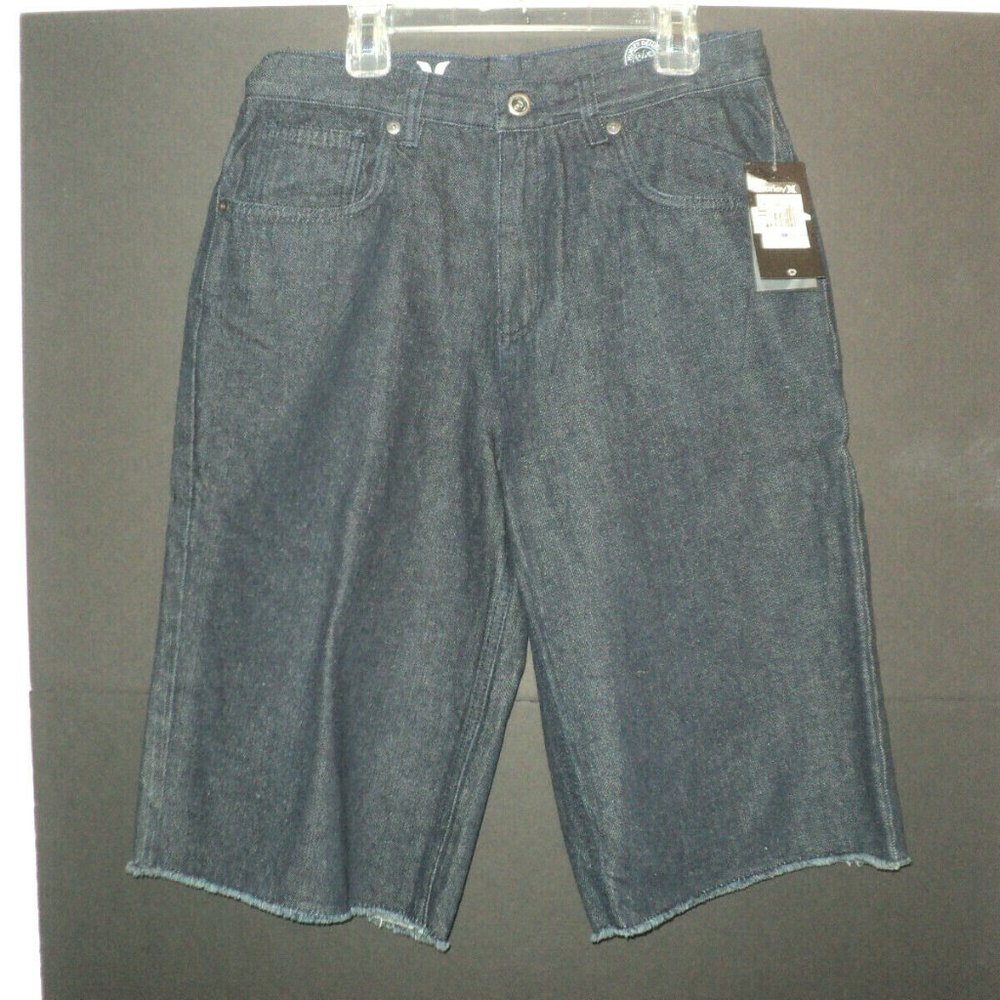 New Hurley Denim 84 Cut-Off Shorts Girl's 18 Slim